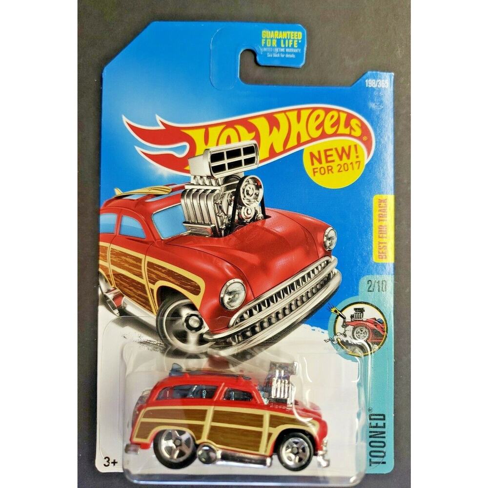 2016 Hot Wheels Surf 'N Turf #198 Tooned Woodie‎ Red HW14